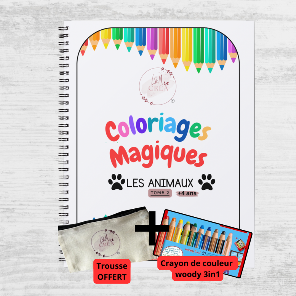 Coloriages Magiques " Les animaux" (Version +4 ans)