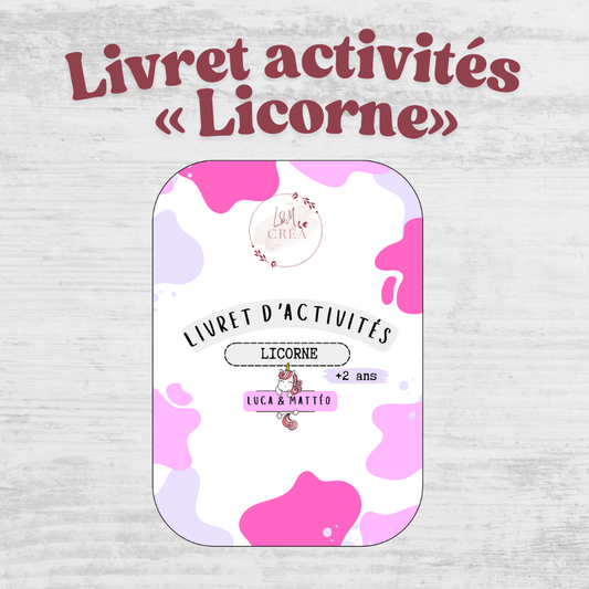 Livret activités «Licorne»