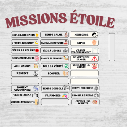 MISSIONS étoile