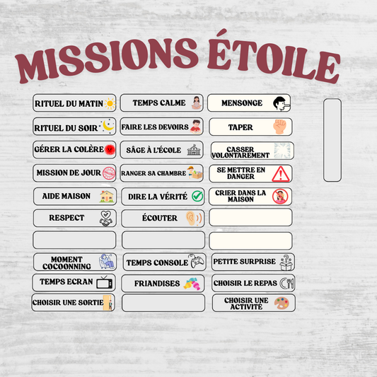 MISSIONS étoile