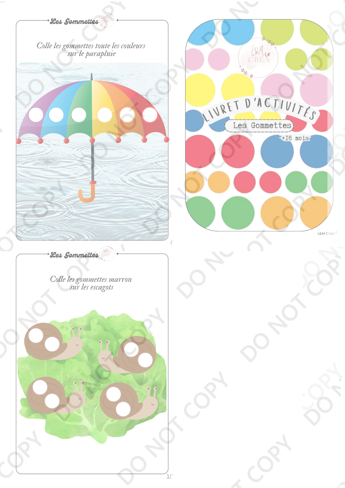 Livret Activités "Gommettes"