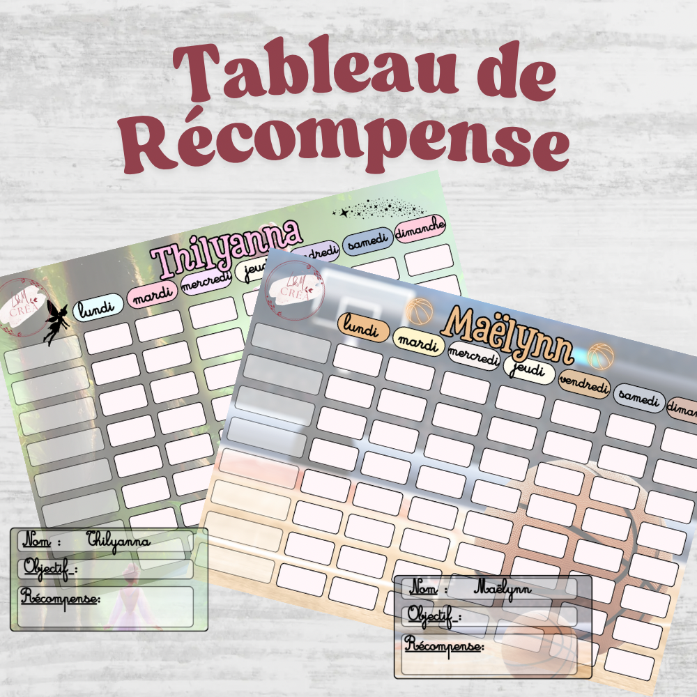 Mon Tableau de récompense