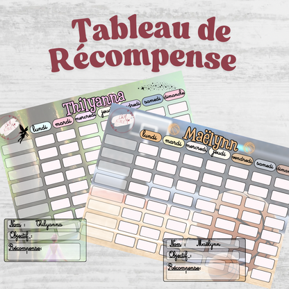 Mon Tableau de récompense