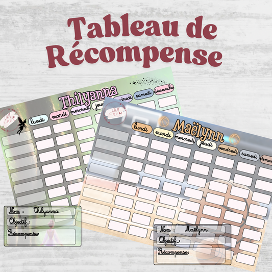 Mon Tableau de récompense